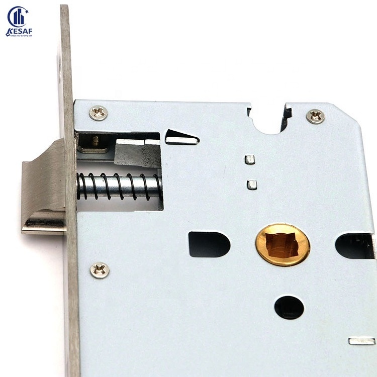 European Fire Rated Hardware Ss304 8550 Stainless Steel Internal Indoor Wood Entrance Main Commercial Security Door Mortise Lock