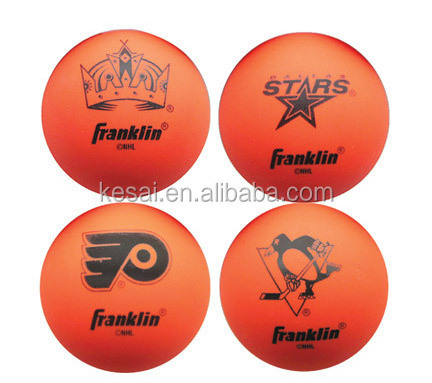 Eco-friendly Customized ball design printing logo street PVC hockey street ball hockey puck