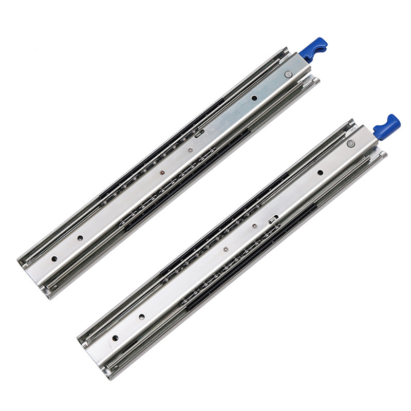 53mm 113kg heavy duty drawer slides with lock sliding cabinet drawer slide rail furniture