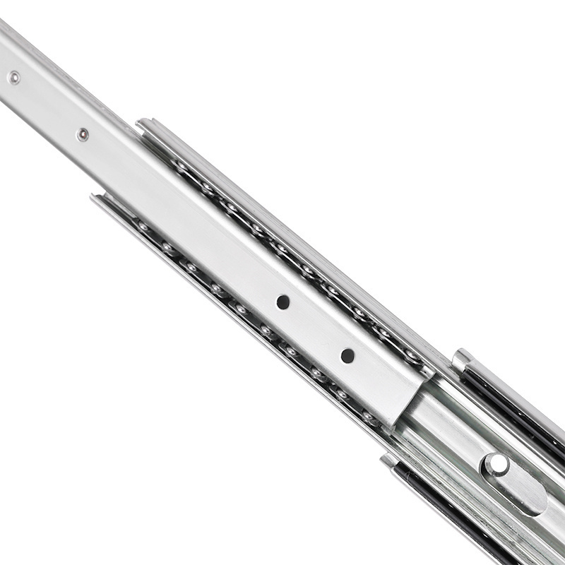 Drawer slide Furniture Telescopic Channel Rail 53mm 113kg Locking soft close undermount concealed drawer slide