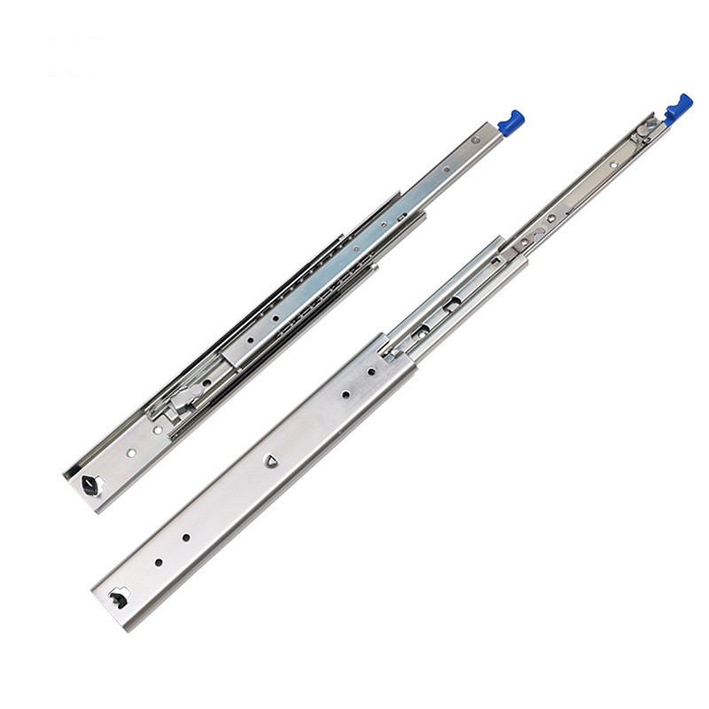 Drawer slide Furniture Telescopic Channel Rail 53mm 113kg Locking soft close undermount concealed drawer slide