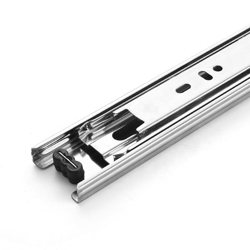 Furniture Hardware Under Mount Heavy Duty Tool Box Sliding Drawer Guide Soft Close Ball Bearing Drawer Runner Slide Rai