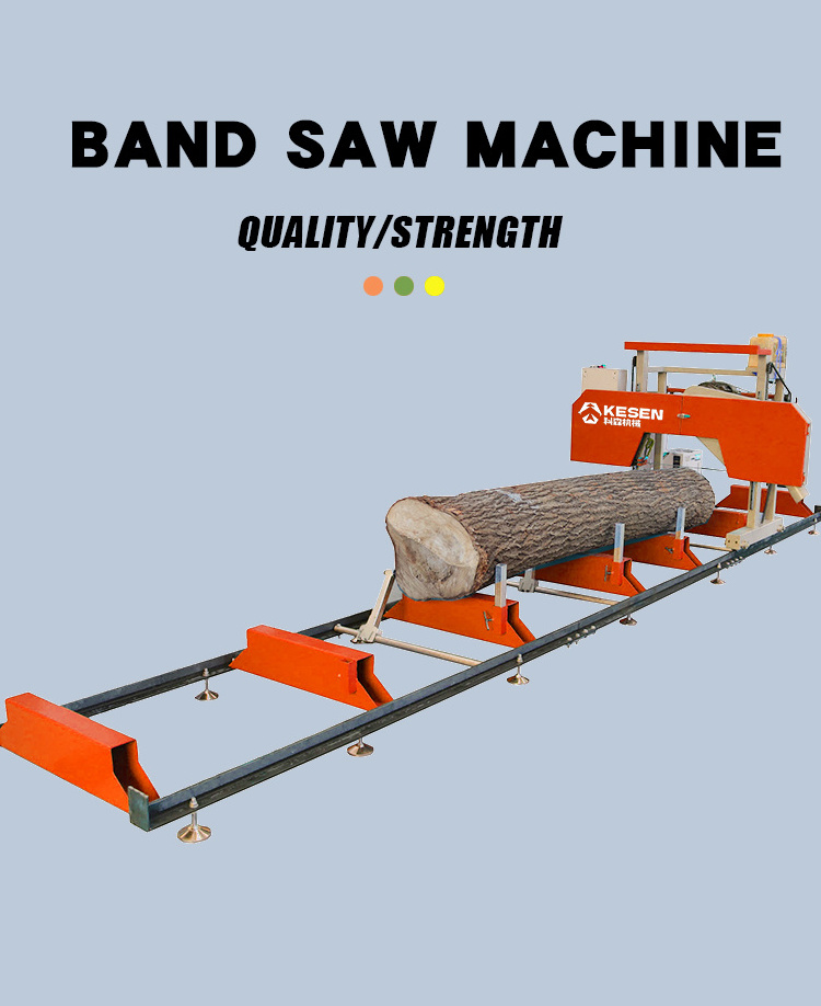 Kesen wood mill band saw sawmill blade wood sawmill vertical multi cutting machines portable band sawmill