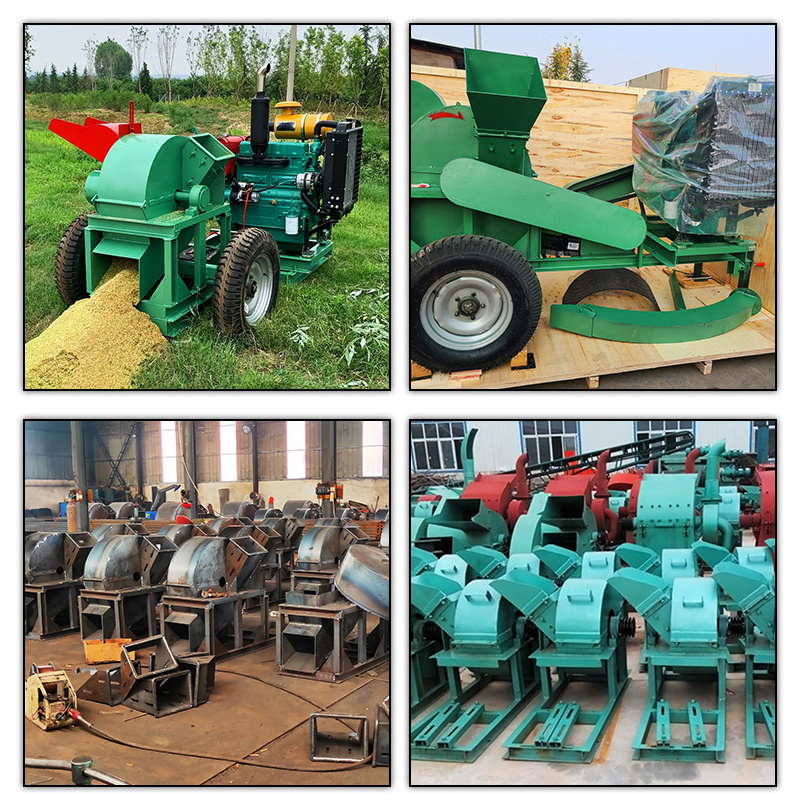 Factory Direct Sale Square Mouth Wood Crusher Large Capacity and Rapid Crushing Wood Grinder