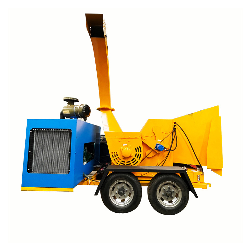 Best selling 102hp Wood pallet shredder Mobile Engine Diesel wood chipper Mobile wood shredder