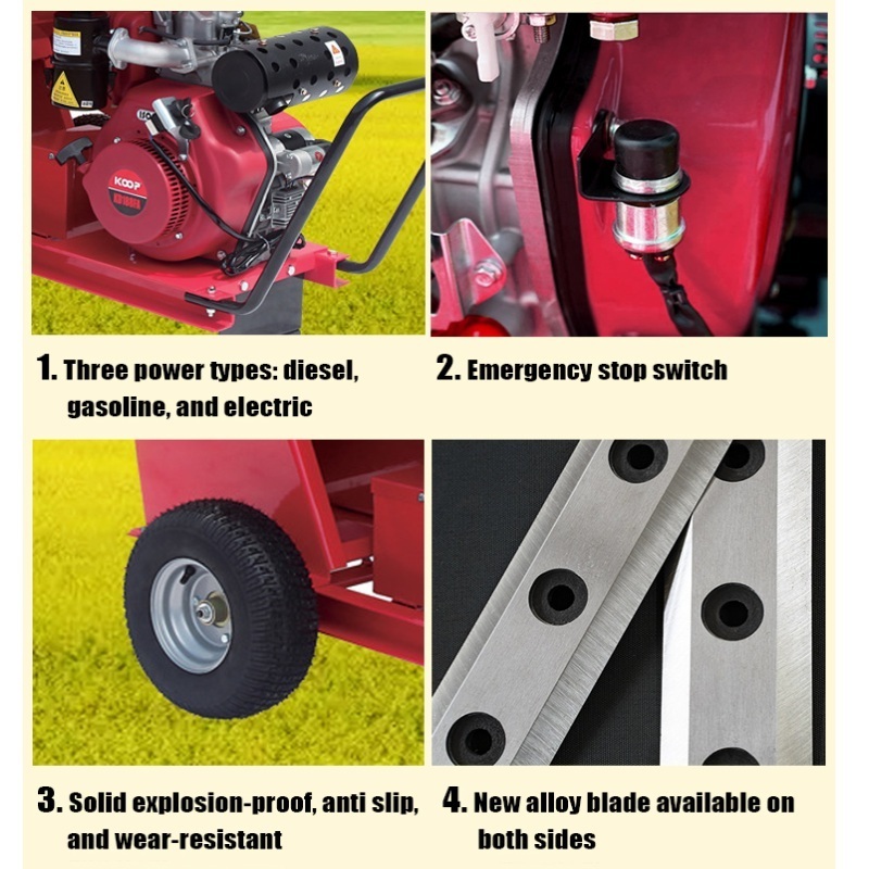 Kesen Hydraulic AutoFeed Branch Logger Gasoline Tree Shredder Mulcher Wood Chipper Shredder