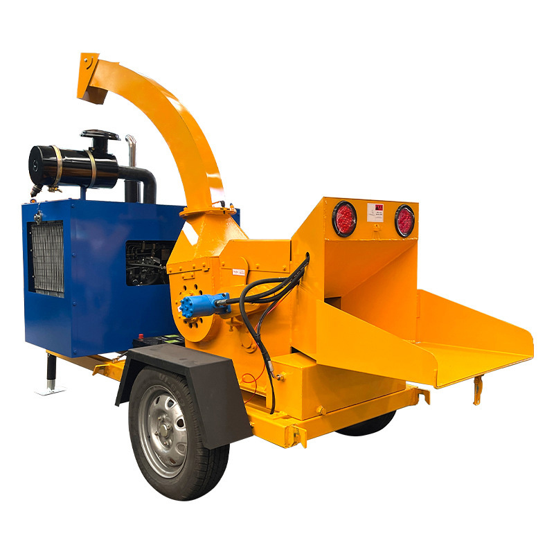 ODM/Hydraulic Auto Feed Branch Logger Gasoline Tree Shredder Wood Chipper Shredder