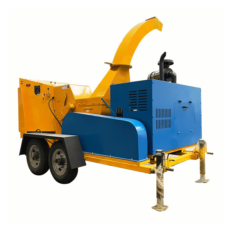 Best selling 102hp Wood pallet shredder Mobile Engine Diesel wood chipper Mobile wood shredder