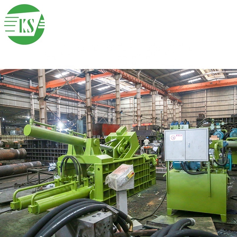 Keshang hydraulic horizontal aluminium metal scrap compactor press 900*700*700mm