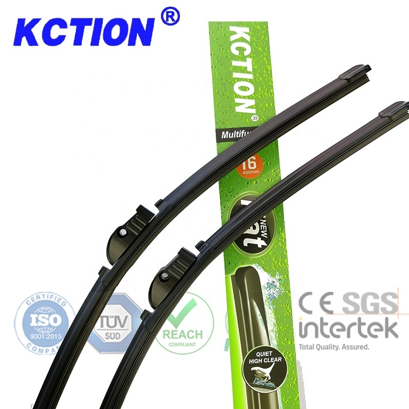 KCTION 2024 best selling High Quality Natural rubber strip multi-functional boneless wiper blade size 14/32 with 12 adapters