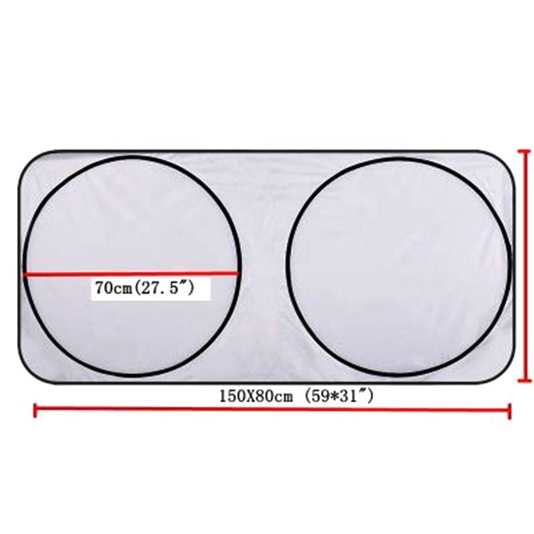 Kction Hotsale Products Suitable For Gifts And Advertise Car Windshield Customization Logo Sun Shade UV Rays Sun Visor Protector