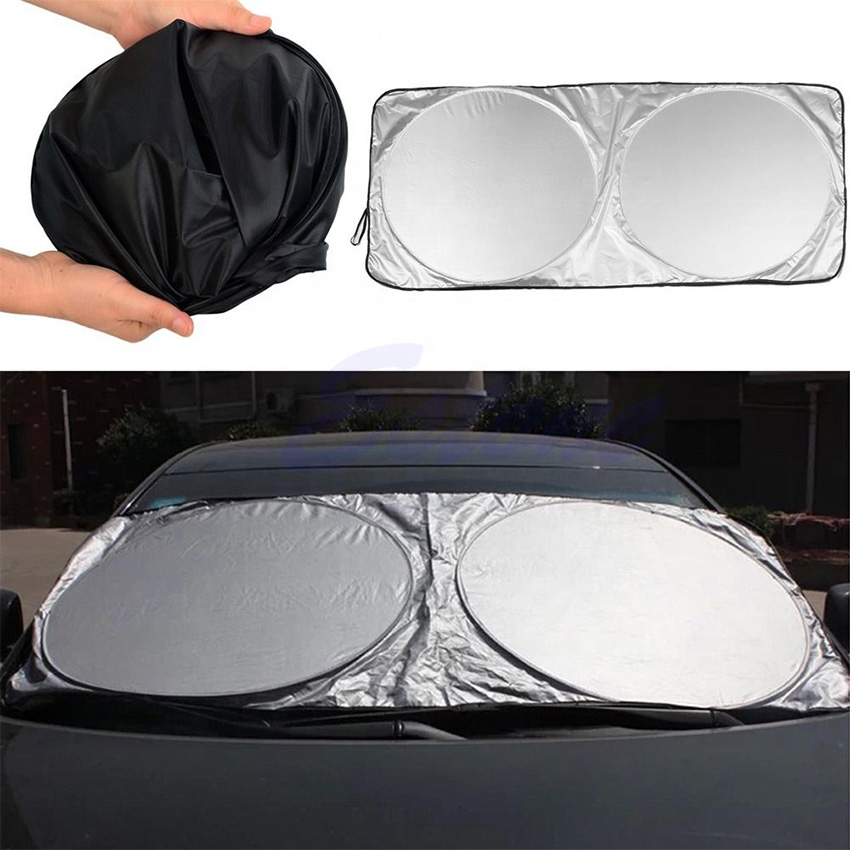 Kction Hotsale Products Suitable For Gifts And Advertise Car Windshield Customization Logo Sun Shade UV Rays Sun Visor Protector