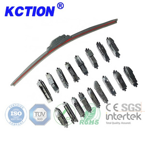 2024 Kction Best Sales Windshield Windscreen K-770 Red PC Board Frameless 16 Adapters Multi Function Car Wiper Blade