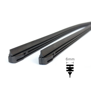 2022 Kction hot sell wholesale 6mm high quality 14-28 Inches window windshield bone frame wiper blades rubber strip refills