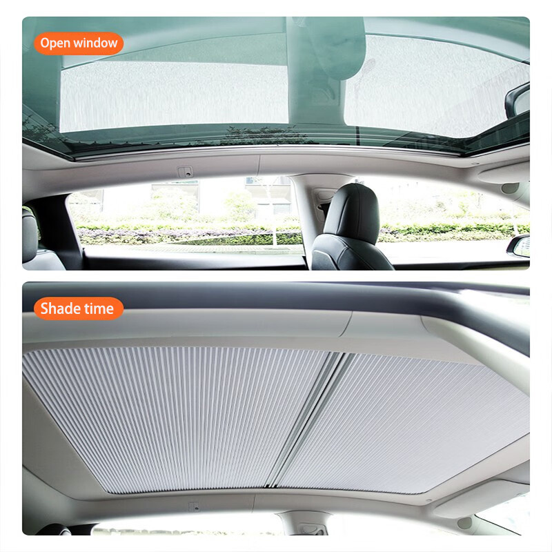 Kction car accessories electric car for tesla Model 3/ Y Glass Roof Sunshade retractable car sunshade