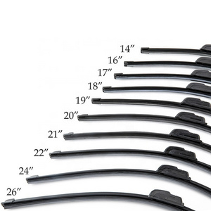 Purchase Hot Selling Wiper Auto Parts General Motors universal Wiper Blade J-Hook Soft Frameless Rubber Car Windshield Wiper