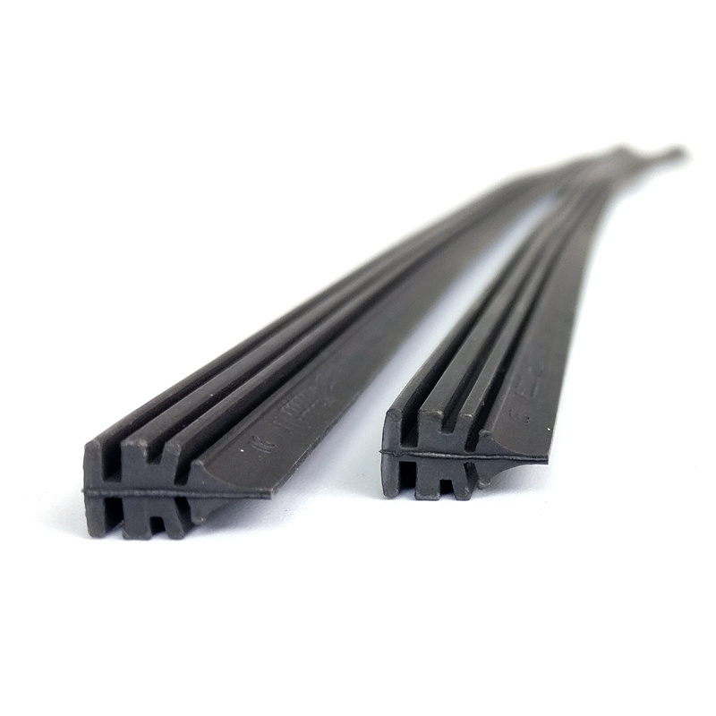 Car accessories 6mm premium black super natural silicone rubber windshield wiper blade refills