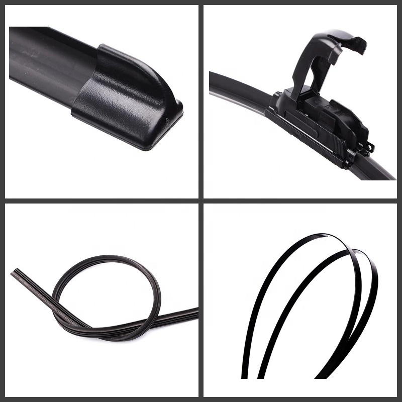 Kction All Season Car Accessories Auto Parts Universal Car Wiper Blade J-Hook Soft Frameless Rubber Car Windshield Wipers