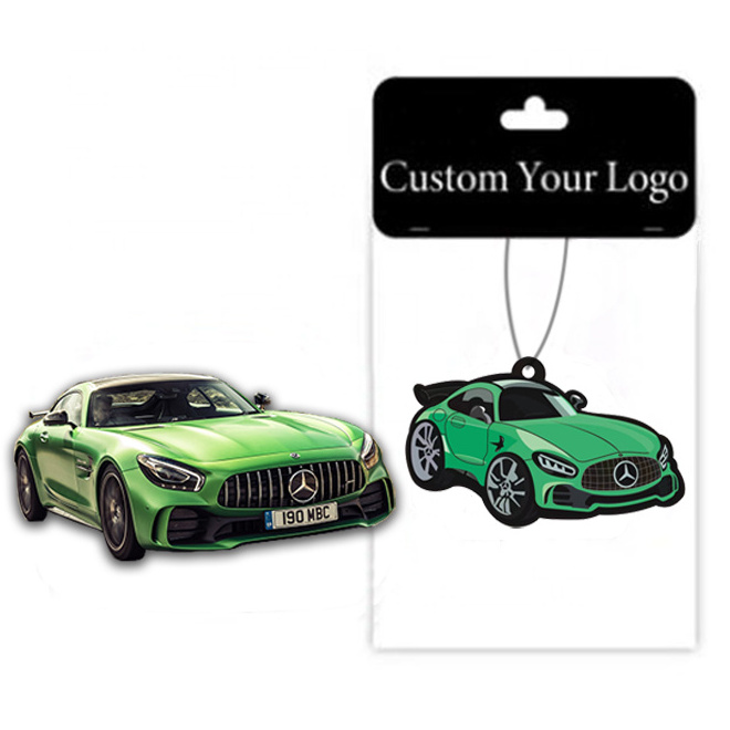 Customized Logo All Scents Refresh Paper Car  Air Freshener Luxury hanging car air freshener 8 ball air freshener