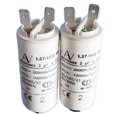 Film Capacitor     Start the capacitor tape    2uF  1.27.4AC2  MKP 420V  470V  AV ARCOTRONICS