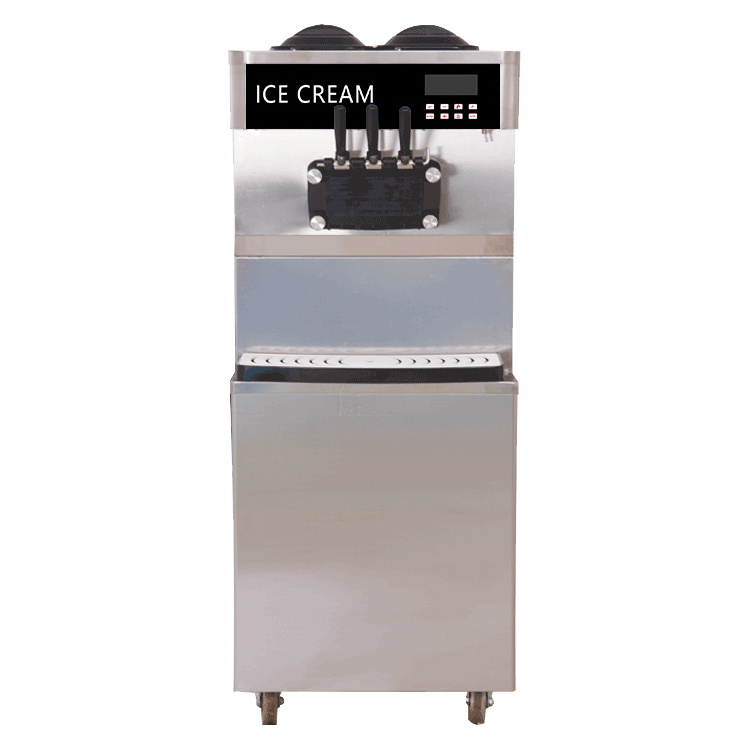 3 flavors liquid nitrogen ice cream machine