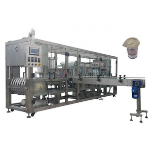 cup water filling and sealing machine semi automatic aluminum cup sealing machine medium double head cup sealing machine