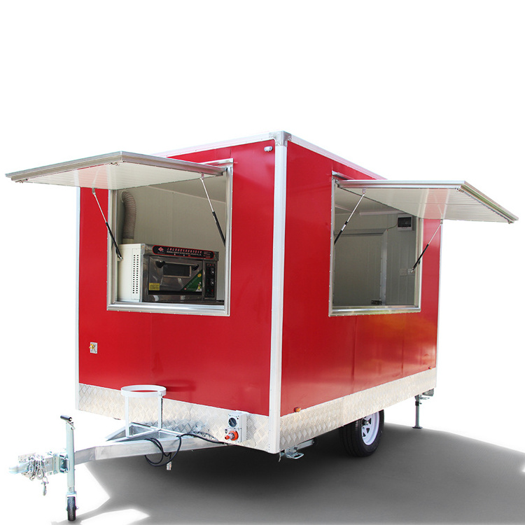 Fast Food Truck For Sale USA 3 Wheels Commercial Catering Food Trailer