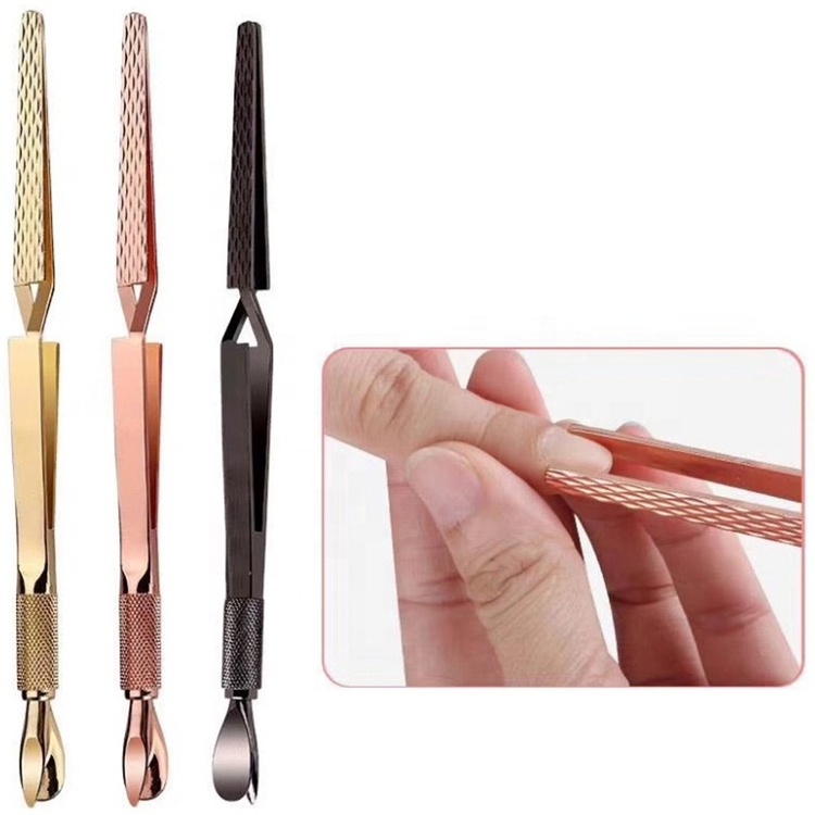 Cuticle Pusher HAICAR 1Pc Multi-function Cuticle Pusher UV Gel Polish Soak OFF Remover Nail Art Manicure Trimmer Tool