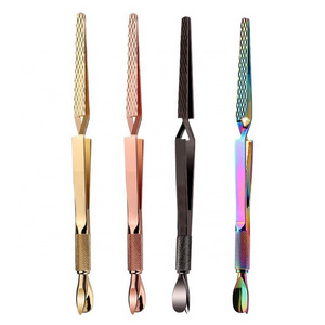 Cuticle Pusher HAICAR 1Pc Multi-function Cuticle Pusher UV Gel Polish Soak OFF Remover Nail Art Manicure Trimmer Tool