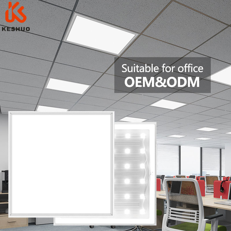 Keshuo  24W 48W Ceiling 30x30 60x60 60x120 IP45 Flat  Recessed Led Ceiling Light Panel Light