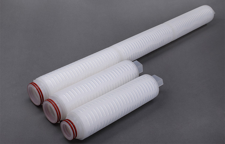 0.04, 0.1, 0.2, 0.45, 0.65, 0.85, 1.2 um pes pleated filter cartridge for water treatment