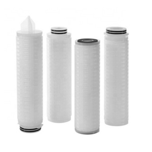 0.1 um 0.22 um 0.45 um Nylon6 Pleated Membrane Filter Cartridge for High-Purity Water Distilled Water Terminal Filtration