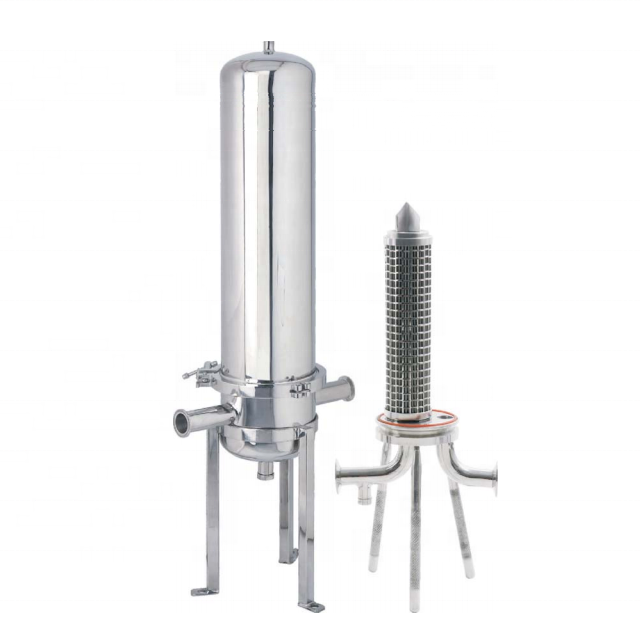 10 Inch Length 316 SS Stainless Steel Cylindrical Cartridge Filter for oil and High Temperature Fluids filtration