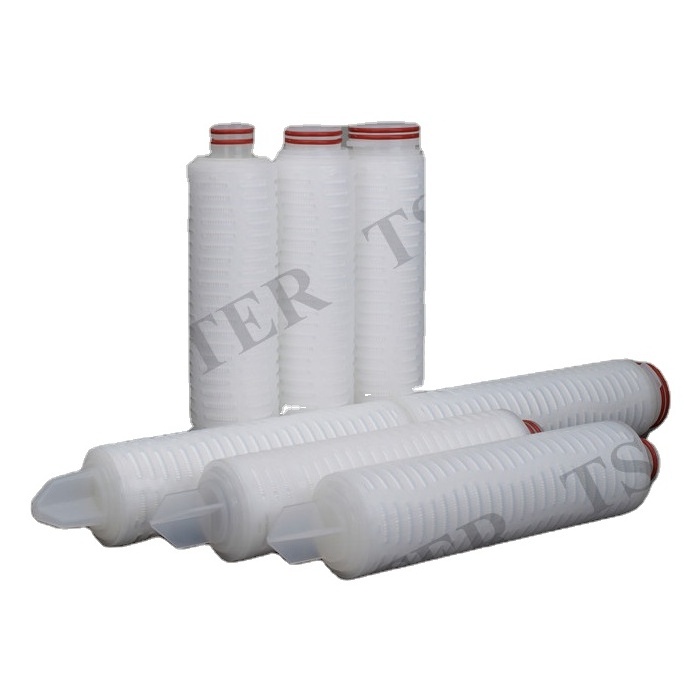 Cuno equivalent 0.22micron hydrophobic PVDF membrane pleated air filter