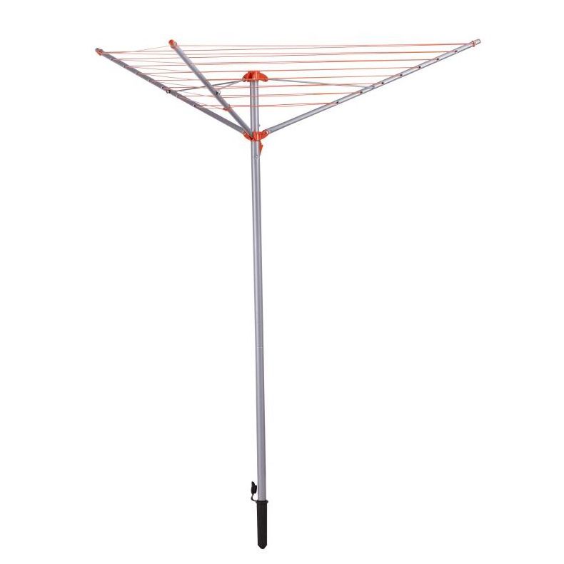 Rotary Steel Outdoor Folding Camping Telescopic Metal Foldable Like Umbrella Freestanding Clothes Airer