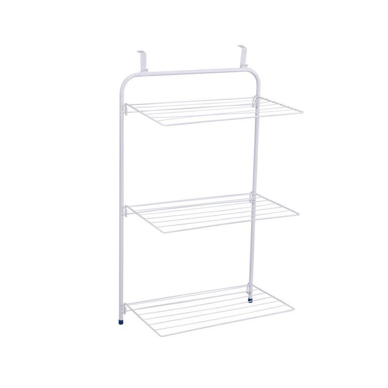 Factory Price Over Door Clothes Drying Rack With 4pcs Hooks Wall Mounted Airer Folding Coat Towel Racks