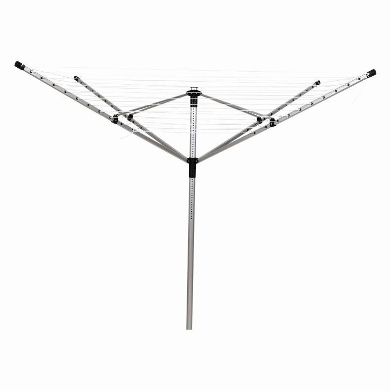 4 Arms Rotating Extendable Outdoor Folding Telescopic Metal Foldable Washing Line Freestanding Clothes Airer