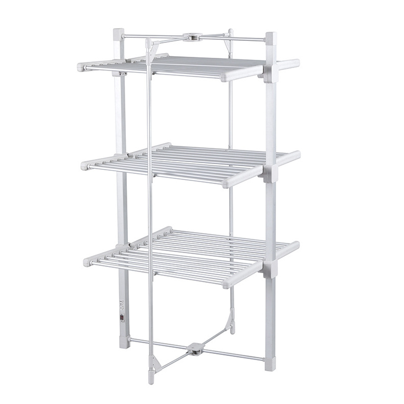 Indoor Electric Clothes Dryer Rack Stand Foldable Heated Clothing Airers Laundry Sock Drying Racks Cloth Hanger Airer