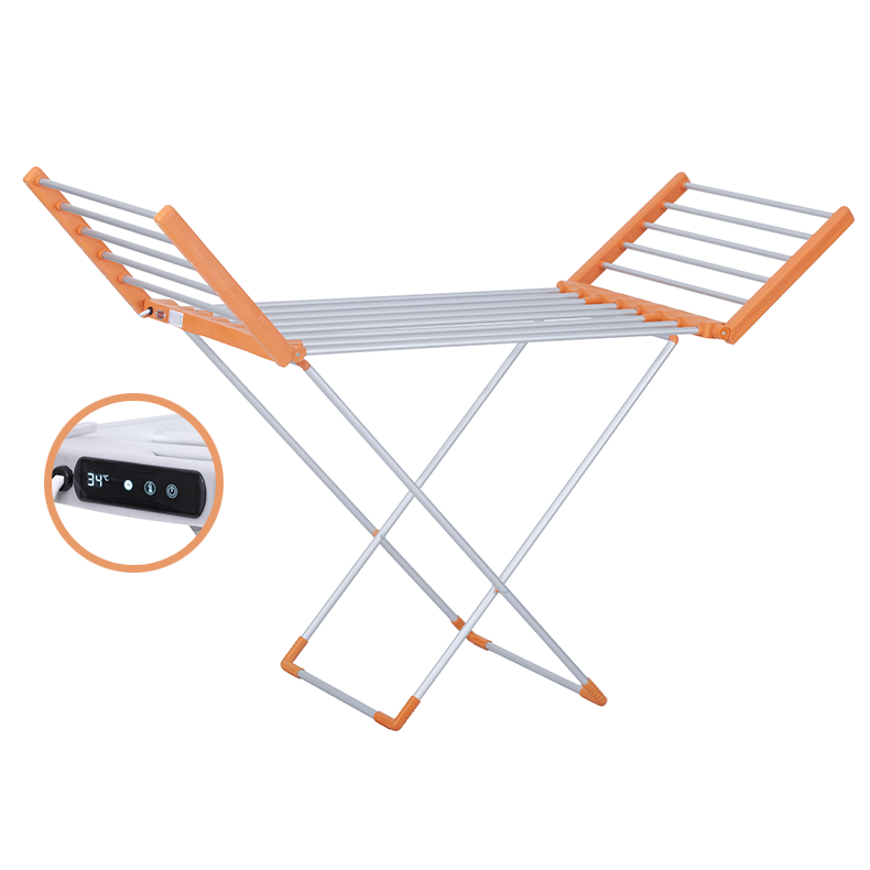 Folding Electric Clothes Drying Rack Temperature Controller Timing Timer Portable Winged Electric Cloth Dryer For Balcony