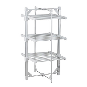 Kesing Mini 3 Tiers Aluminum Metal Foldable Laundry Electric Heated Clothes Drying Rack Airer