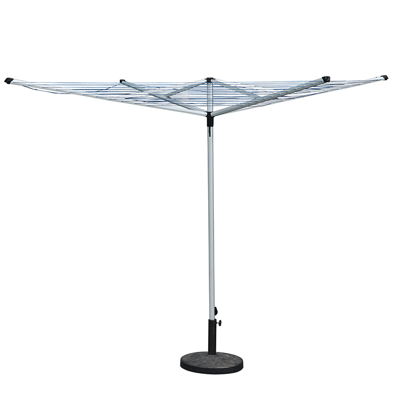 4 Arms Outdoor Folding Camping Dryer Telescopic Metal Foldable Like Umbrella Freestanding Clothes Airer