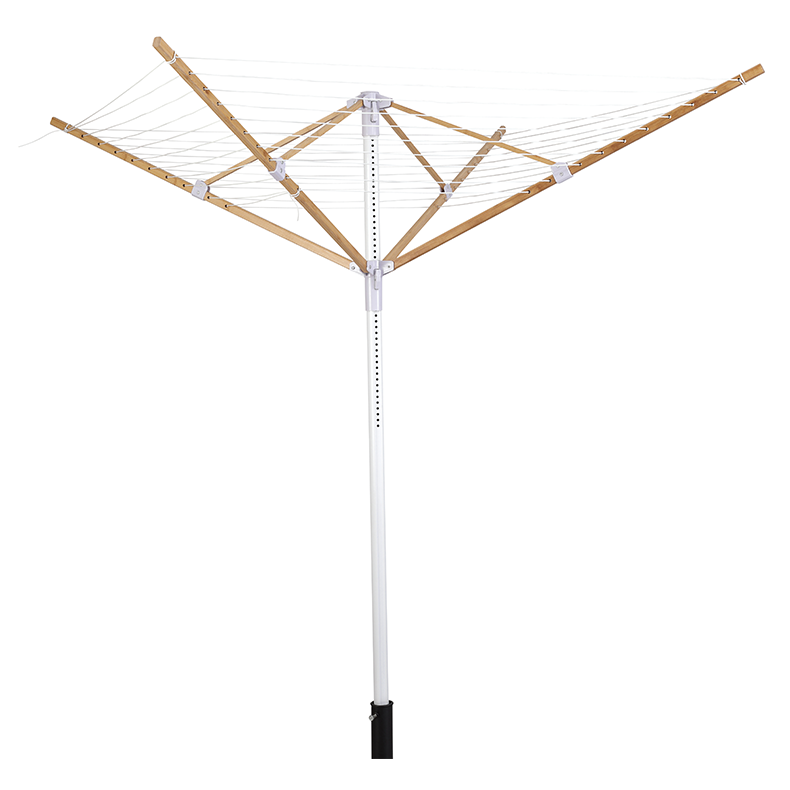 Factory Price Extendable Aluminium Rotary Clothes Dryer Airer Telescopic Folding Metal Laundry Airers Round Wall Mounted