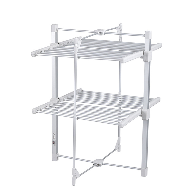 Indoor Electric Clothes Dryer Rack Stand Foldable Heated Clothing Airers Laundry Sock Drying Racks Cloth Hanger Airer