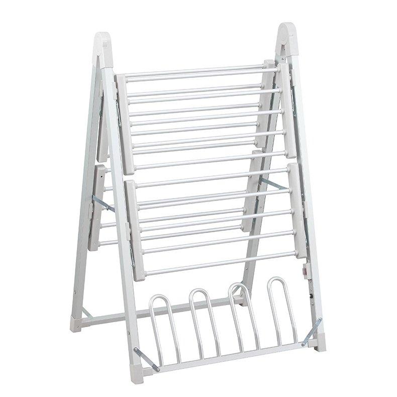 High Quality 2 tiers Electric Clothes Dryer Rack Foldable Clothes Drying Rack Stand Electric Shoe Dryer Electric Boot Dryer