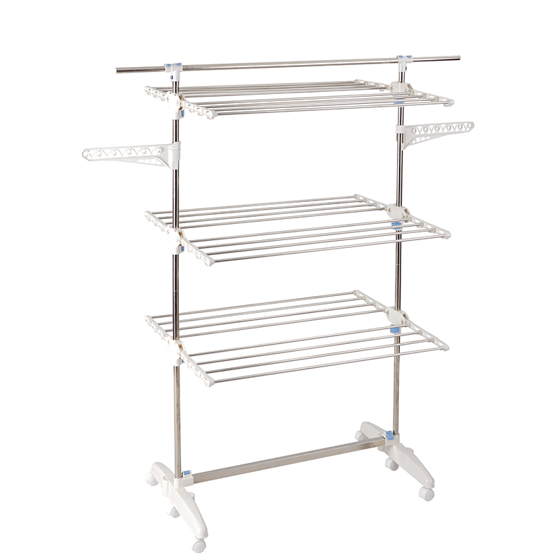 Best Selling Gullwing Clothes 3 Tier Dryer Racker Estante Plegable de Ropa Para Exterior Clothes Airer Tower Drying Rack with Wh