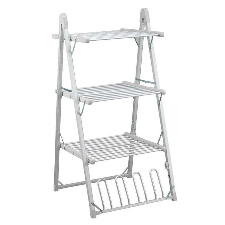 High Quality 2 tiers Electric Clothes Dryer Rack Foldable Clothes Drying Rack Stand Electric Shoe Dryer Electric Boot Dryer