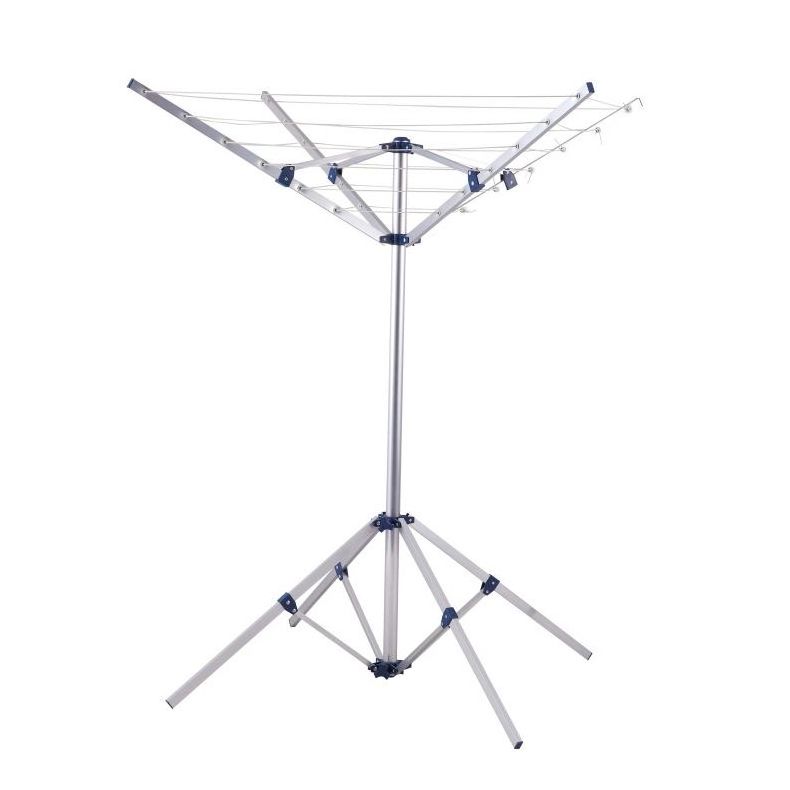 4 Arms Rotating Extendable Outdoor Folding Telescopic Metal Foldable Washing Line Freestanding Clothes Airer