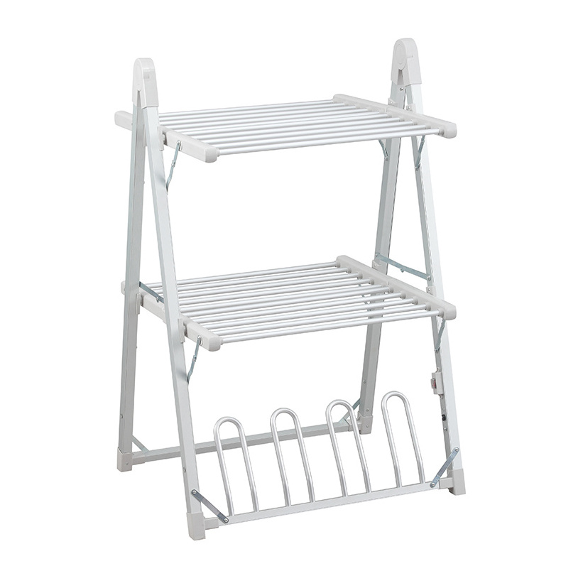 High Quality 2 tiers Electric Clothes Dryer Rack Foldable Clothes Drying Rack Stand Electric Shoe Dryer Electric Boot Dryer