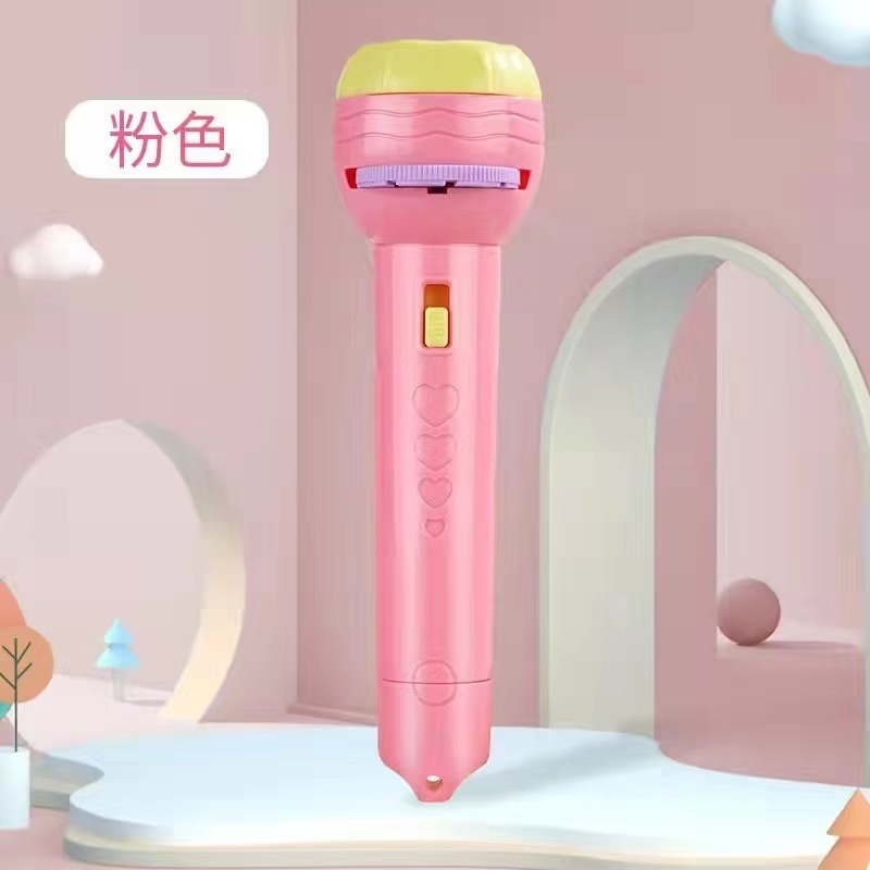 Child Early Education Projector Slide Story Machine Bedtime Toy Girl Boy Lamp Glowing Kids Lightstick Flashlight