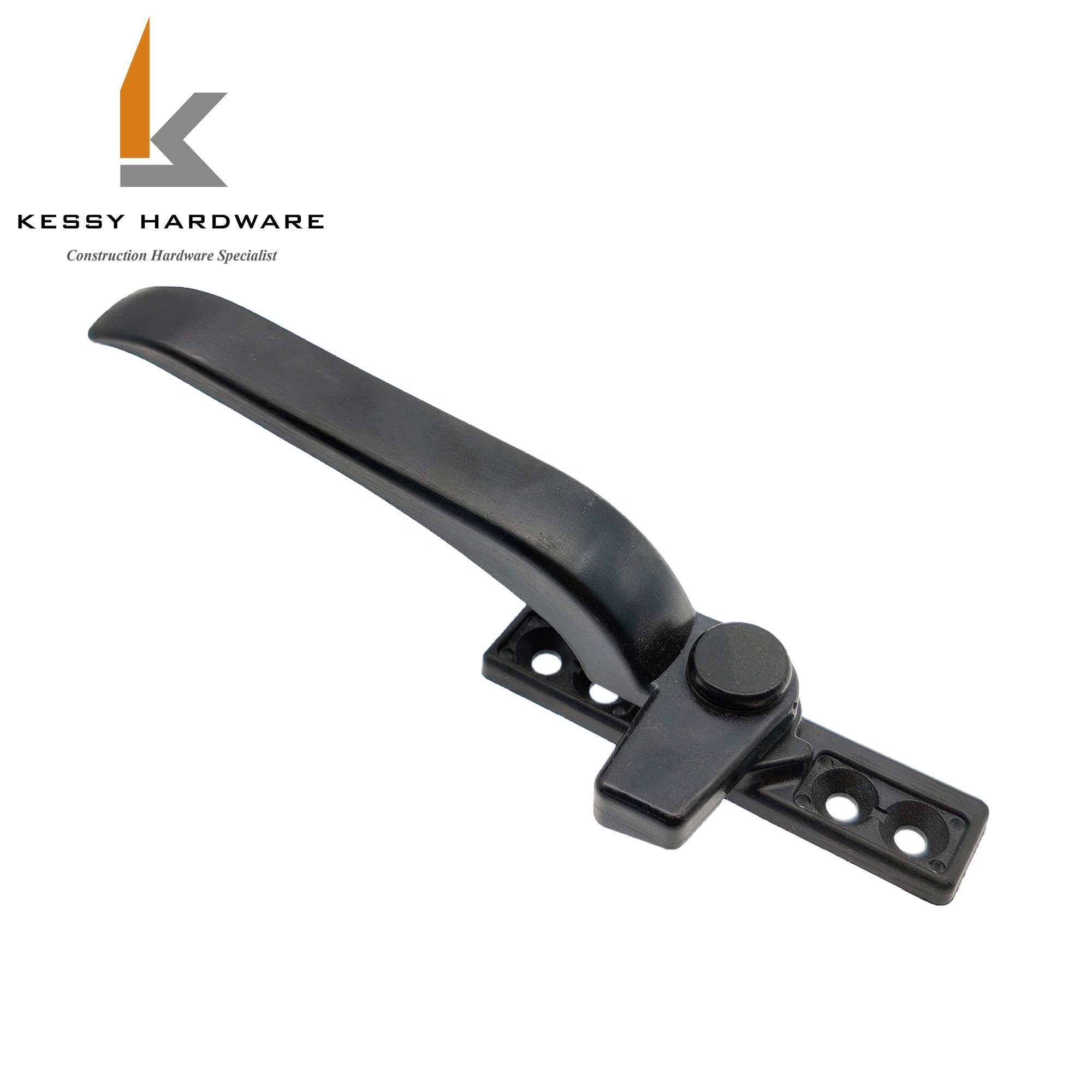 Hot Sale Plastic Hardware Opening Window Handle Lock Black Latch Lock Casement Handle For Window